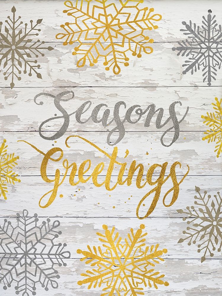 Seasons Greetings Snowflakes art print by Susie Boyer for $57.95 CAD