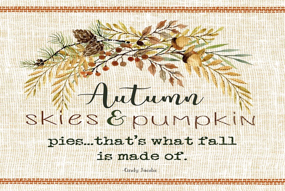 Autumn Skies art print by Cindy jacobs for $57.95 CAD