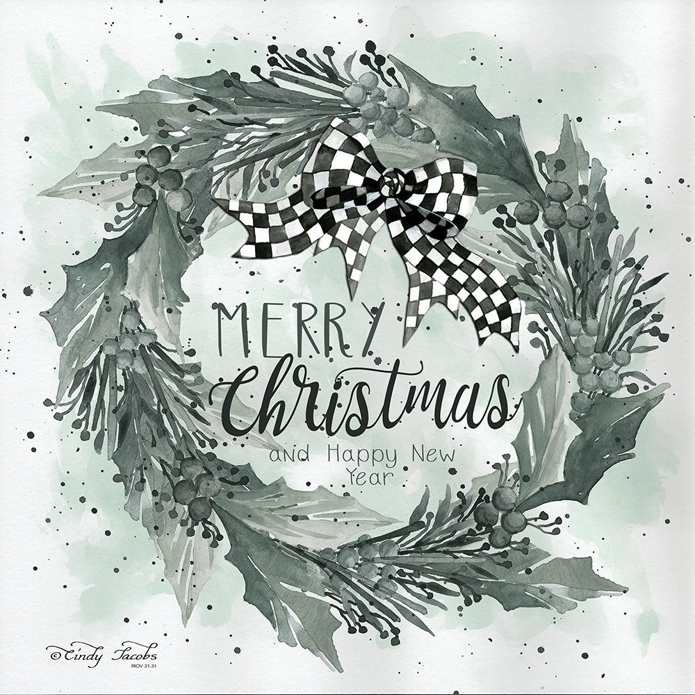 Merry Christmas and Happy New Year  art print by Britt Hallowell for $57.95 CAD
