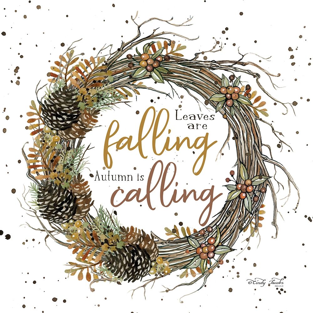 Autumn in Calling Wreath art print by Cindy Jacobs for $57.95 CAD