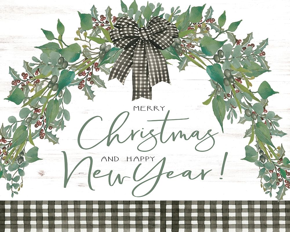 Merry Christmas and Happy New Year art print by Cindy Jacobs for $57.95 CAD