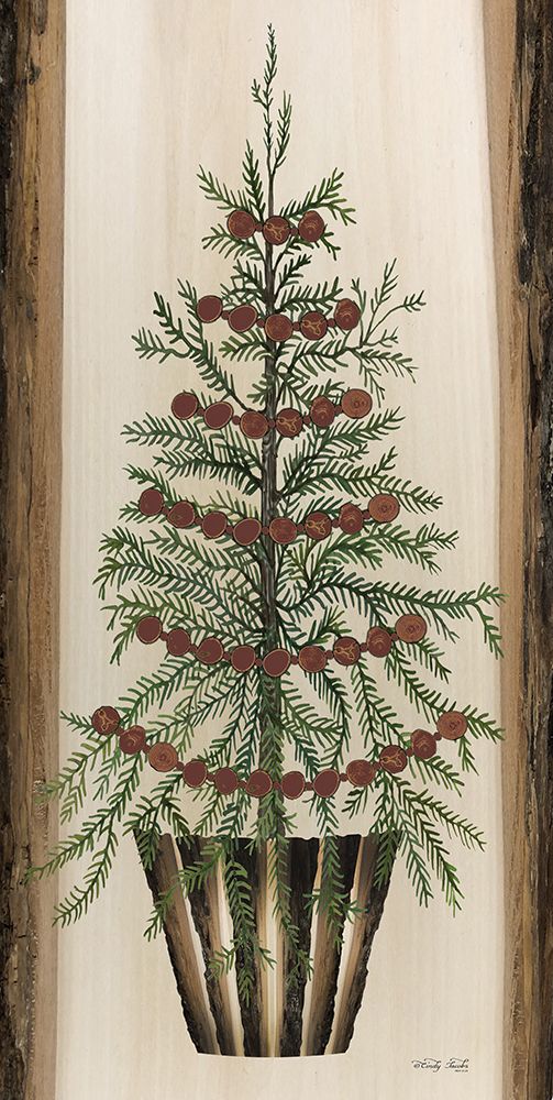 Woodland Pine Tree art print by Cindy Jacobs for $57.95 CAD