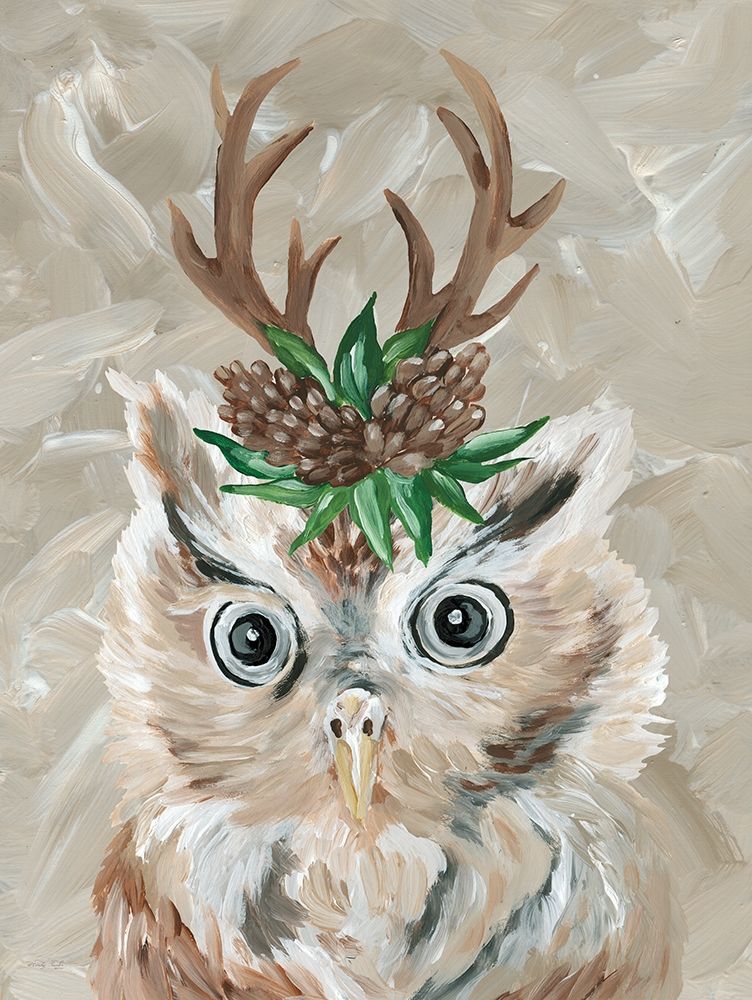 Christmas Owl art print by Cindy Jacobs for $57.95 CAD