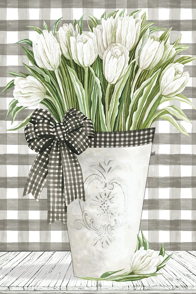 Farmhouse Tulips art print by Cindy Jacobs for $57.95 CAD