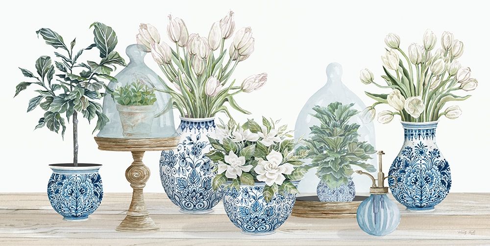 Chinoiserie Floral Set art print by Cindy Jacobs for $57.95 CAD