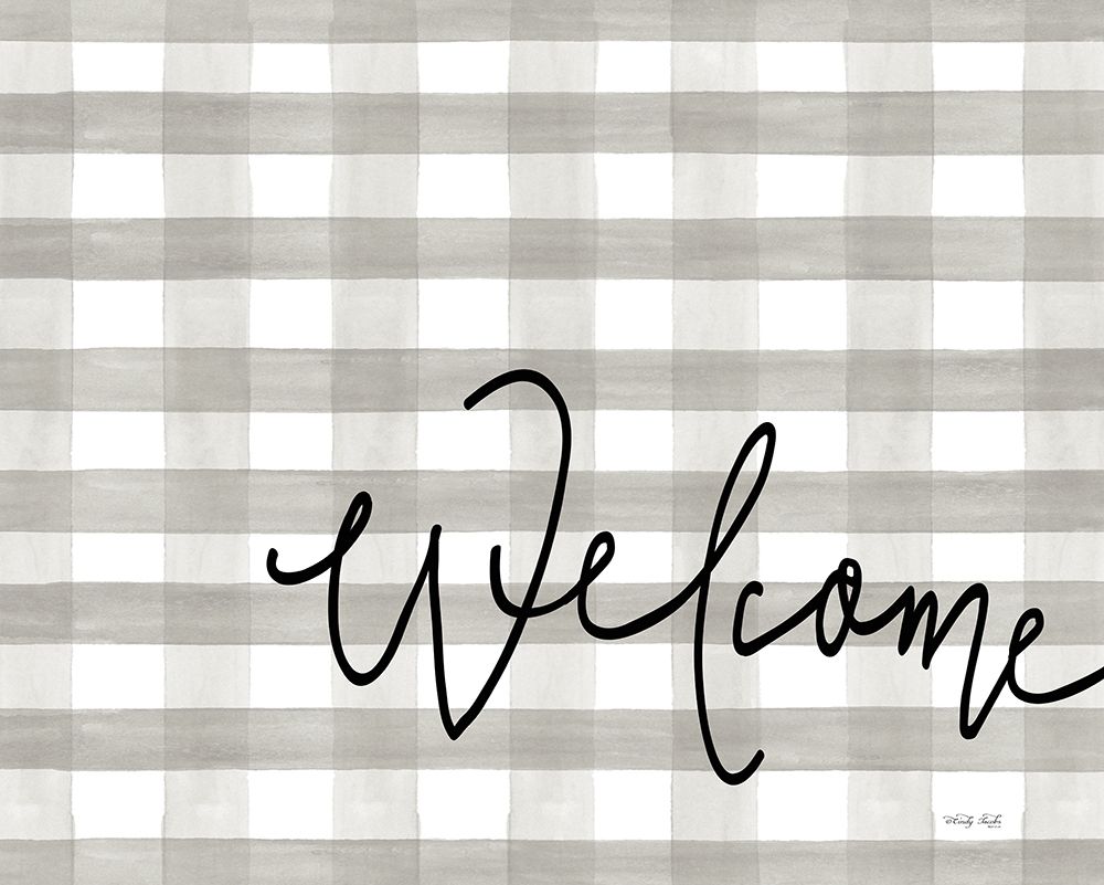 Checkered Welcome art print by Cindy Jacobs for $57.95 CAD