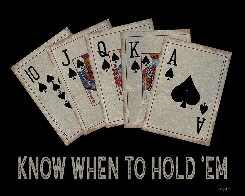 Know When to Hold em art print by Cindy Jacobs for $57.95 CAD