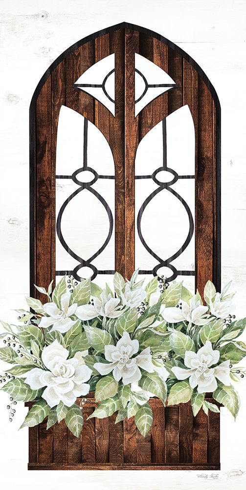 Window Arch Floral II art print by Cindy Jacobs for $57.95 CAD