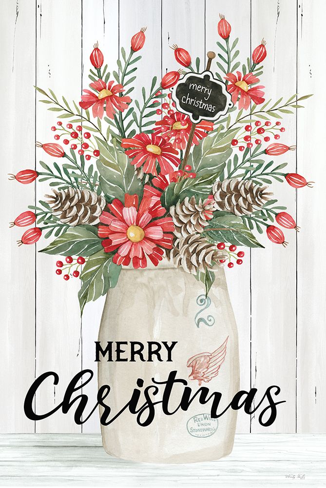 Merry Christmas Crock art print by Cindy Jacobs for $57.95 CAD