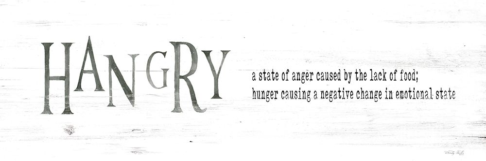 Hangry art print by Cindy Jacobs for $57.95 CAD