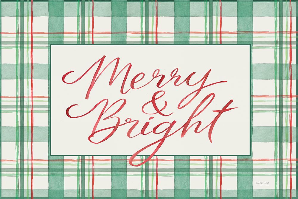 Merry And Bright Sign art print by Cindy Jacobs for $57.95 CAD