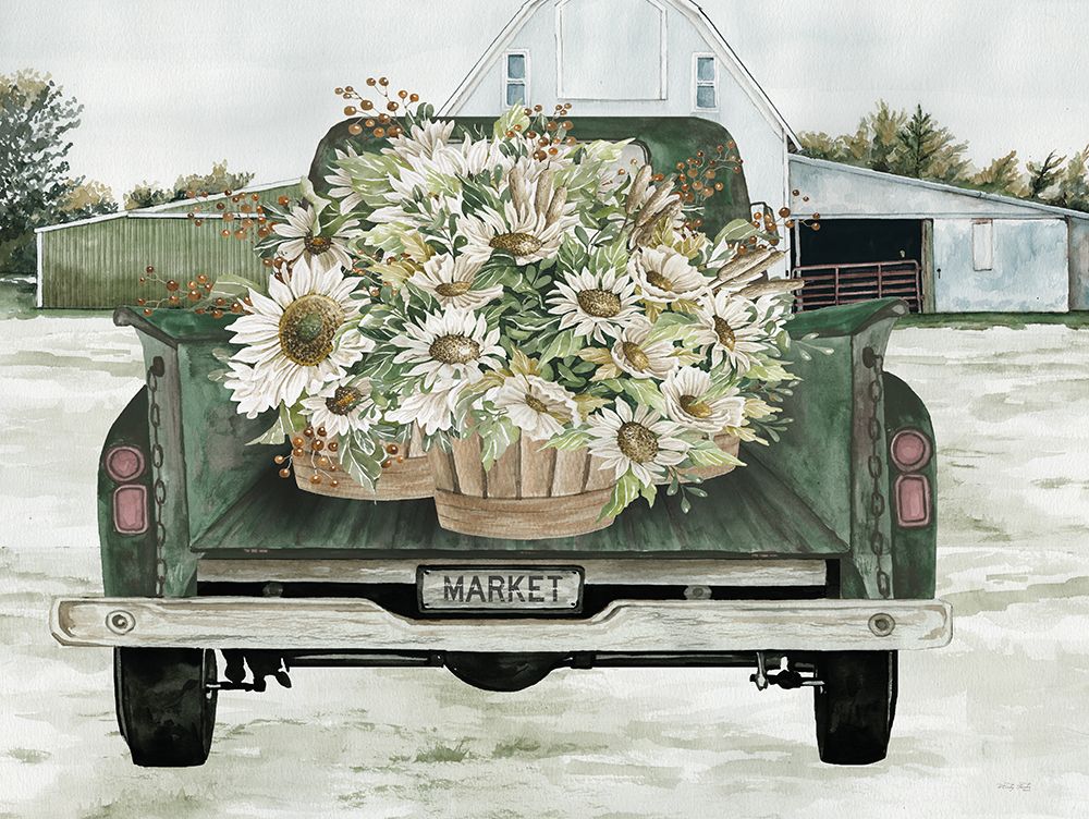 Country Flower Delivery I art print by Cindy Jacobs for $57.95 CAD