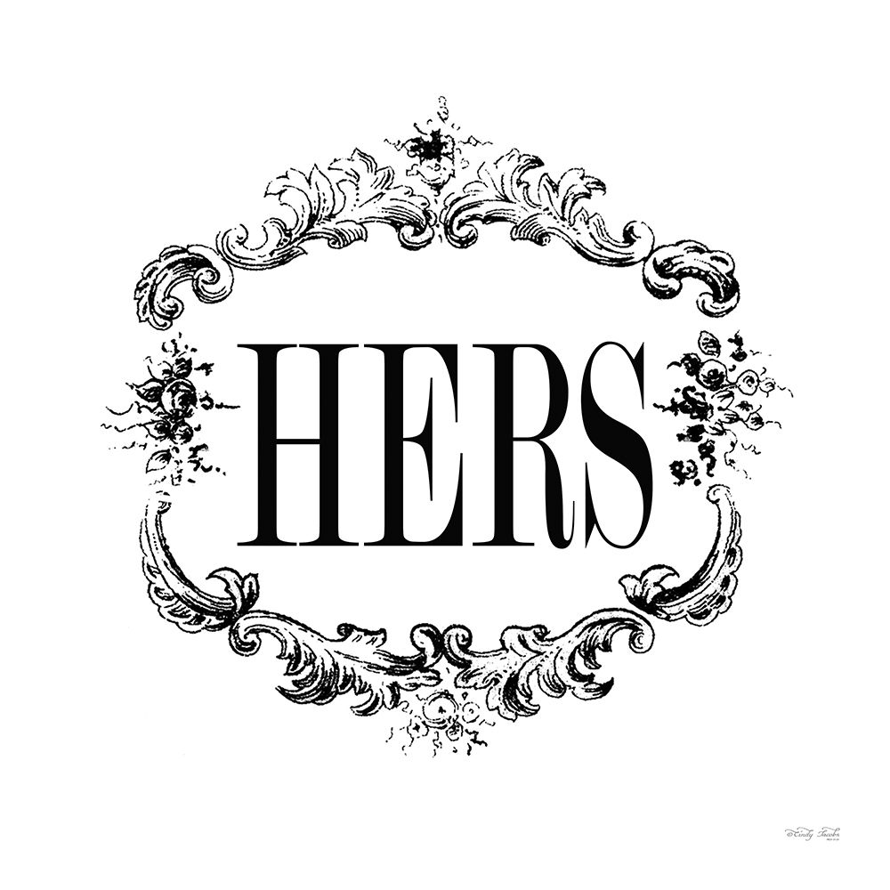 Hers Sign art print by Cindy Jacobs for $57.95 CAD
