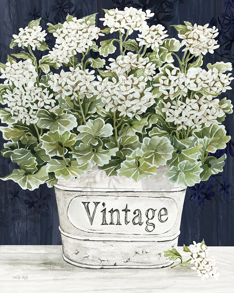 Vintage Blooms I art print by Cindy Jacobs for $57.95 CAD