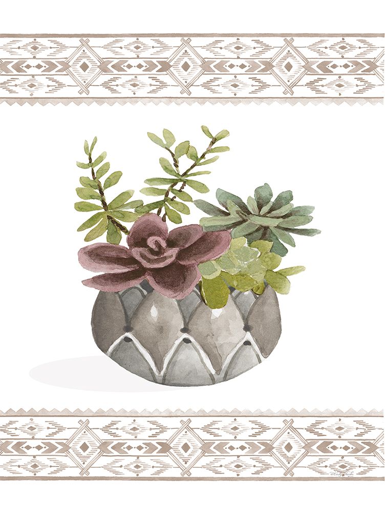 Aztec Succulent II art print by Cindy Jacobs for $57.95 CAD