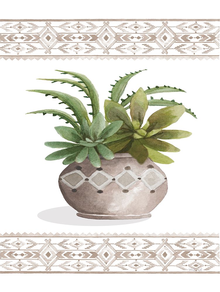 Aztec Succulent III art print by Cindy Jacobs for $57.95 CAD