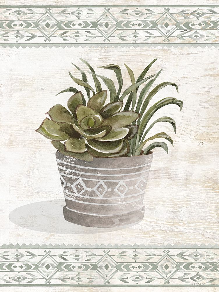 Aztec Succulent V art print by Cindy Jacobs for $57.95 CAD