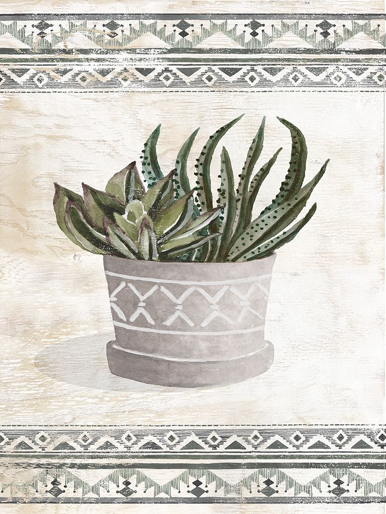 Aztec Succulent VIII art print by Cindy Jacobs for $57.95 CAD
