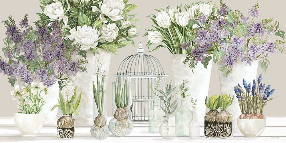 Spring Flower Table art print by Cindy Jacobs for $57.95 CAD