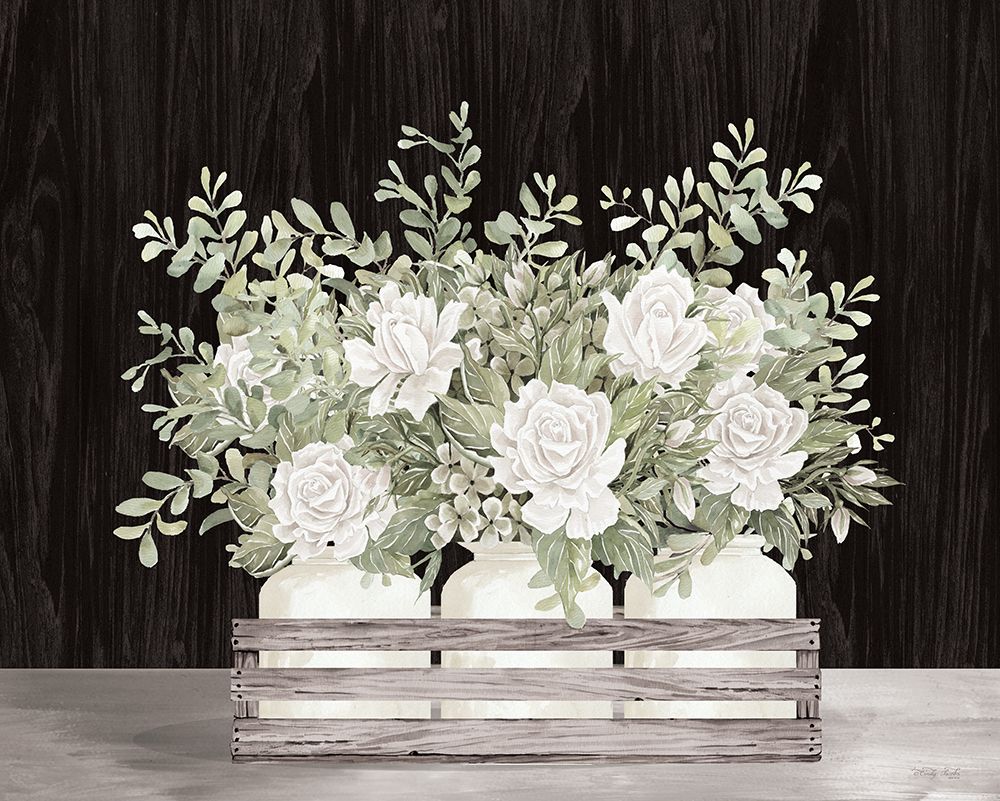 Crated Flower Trio art print by Cindy Jacobs for $57.95 CAD