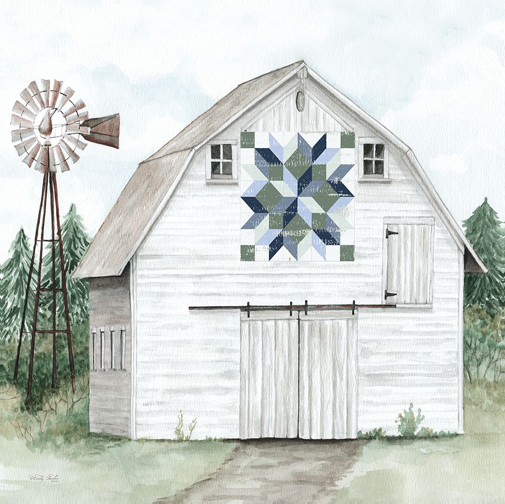 Fentons Barn Quilt art print by Cindy Jacobs for $57.95 CAD