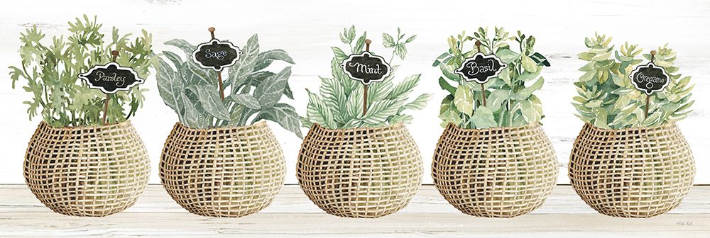 Potted Herbs art print by Cindy Jacobs for $57.95 CAD