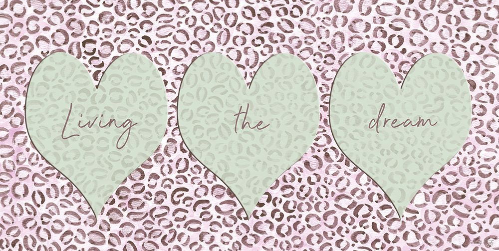 Living the Dream Hearts art print by Cindy Jacobs for $57.95 CAD