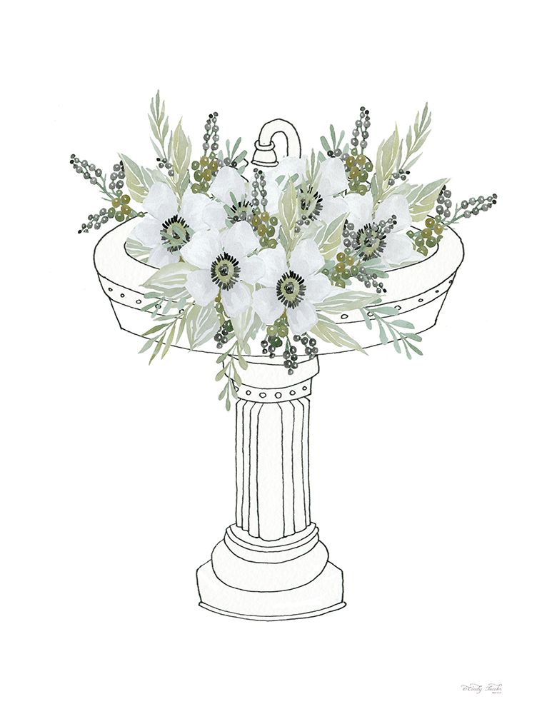 Floral Sink art print by Cindy Jacobs for $57.95 CAD