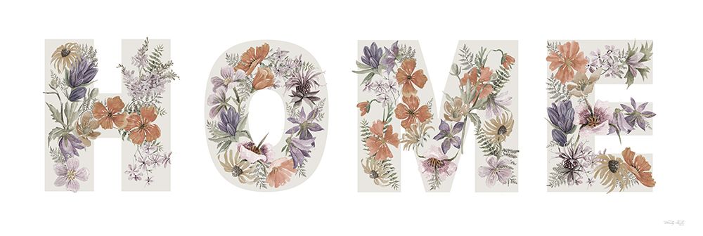 Floral Home Sign art print by Cindy Jacobs for $57.95 CAD