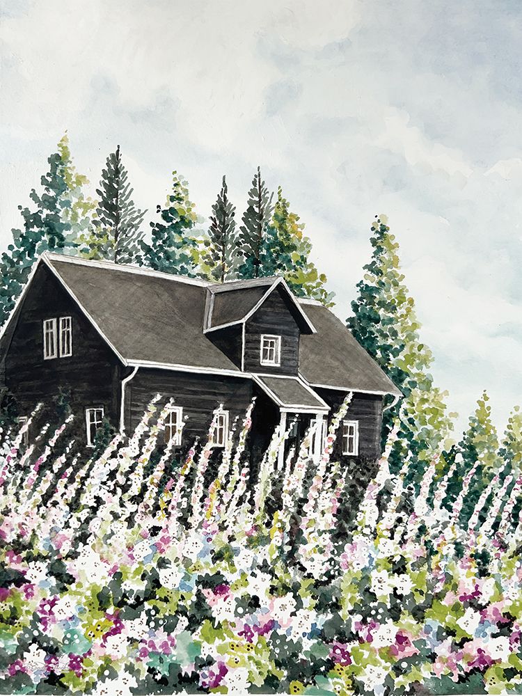 Hidden Cottage art print by Cindy Jacobs for $57.95 CAD