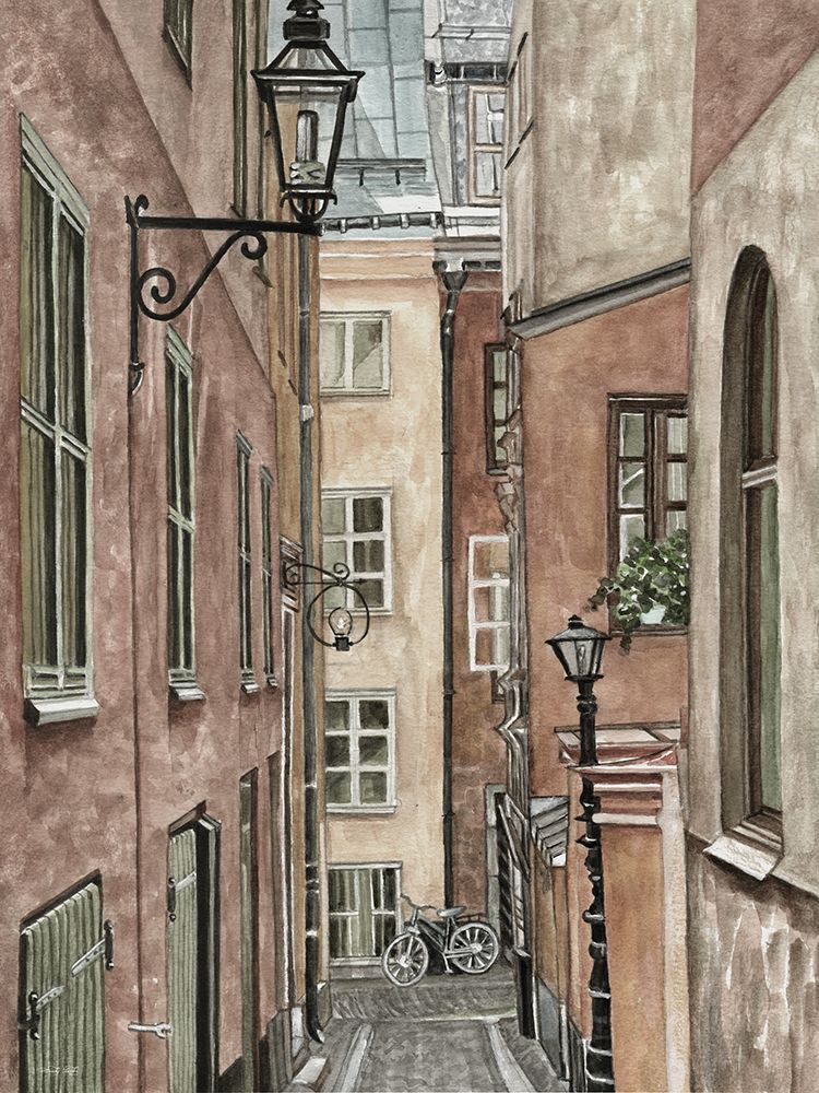 A Glimpse of Old Stockholm art print by Cindy Jacobs for $57.95 CAD