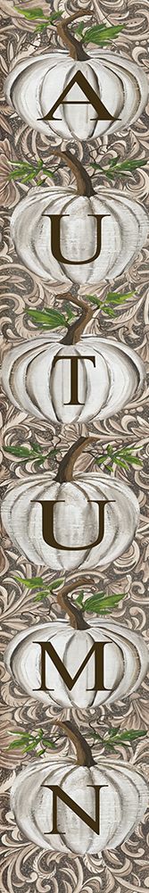 Autumn Pumpkin Sign art print by Cindy Jacobs for $57.95 CAD