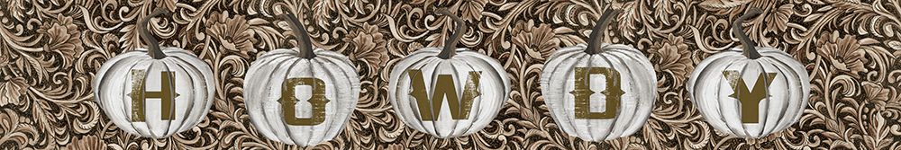 Howdy Pumpkin Sign art print by Cindy Jacobs for $57.95 CAD