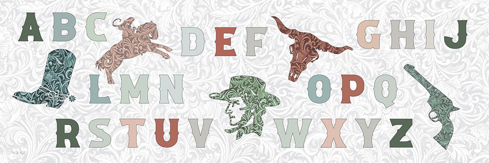 Western Alphabet art print by Cindy Jacobs for $57.95 CAD