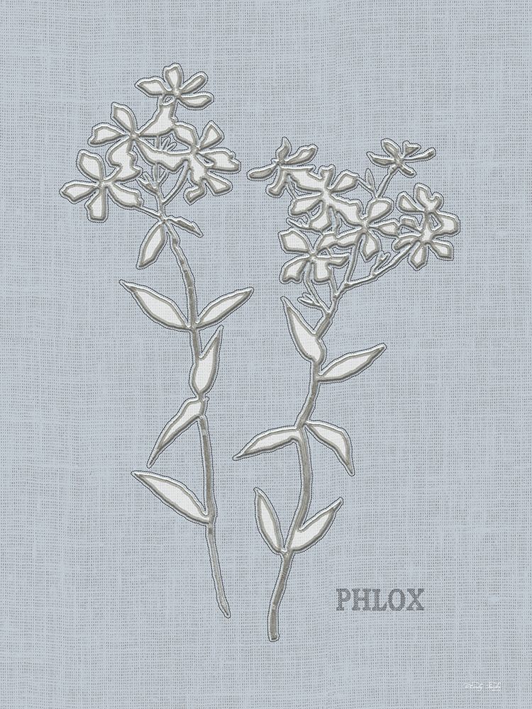 Embroidered Phlox art print by Cindy Jacobs for $57.95 CAD