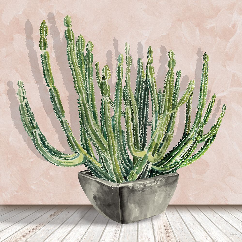 Prickly Potted Cactus art print by Cindy Jacobs for $57.95 CAD