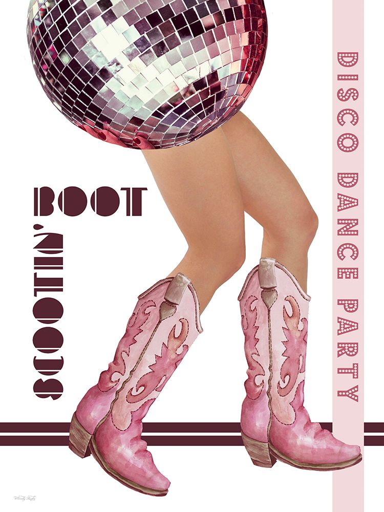 Boot Scootin Disco Dance art print by Cindy Jacobs for $57.95 CAD