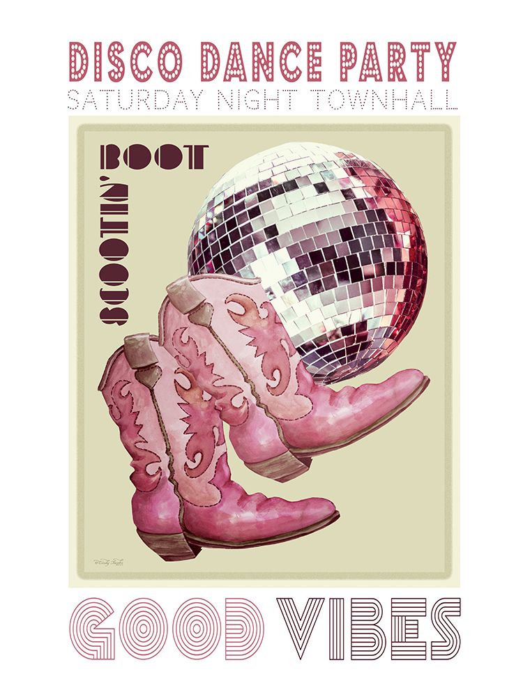 Disco Dance Party art print by Cindy Jacobs for $57.95 CAD