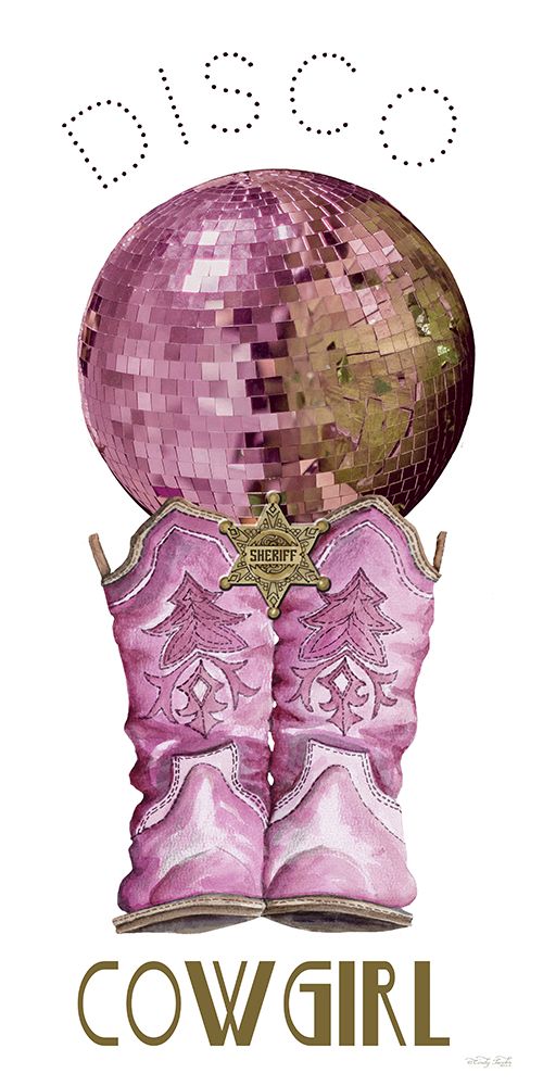 Disco Cowgirl art print by Cindy Jacobs for $57.95 CAD