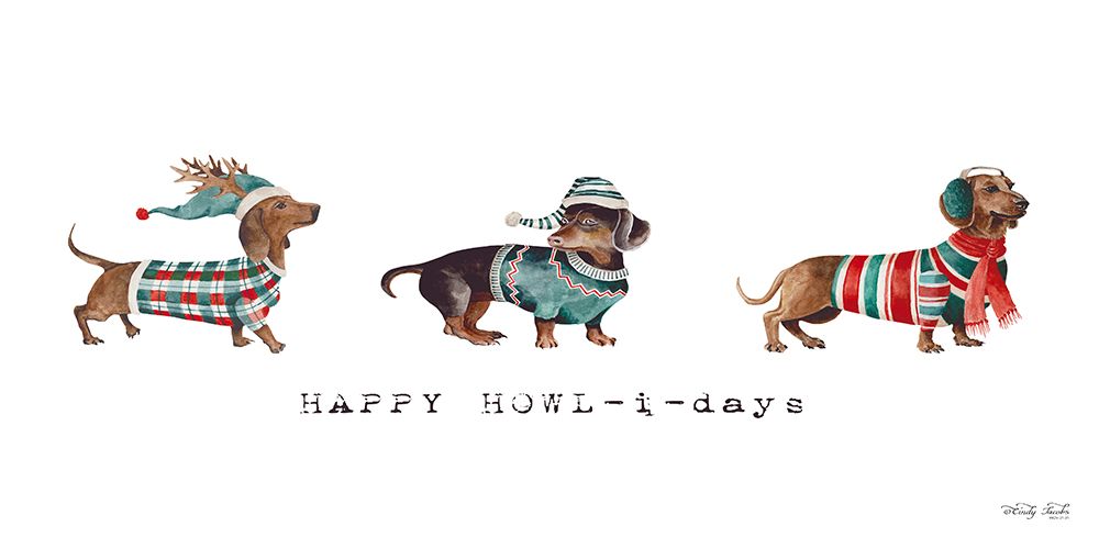 Happy Howl-i-Days art print by Cindy Jacobs for $57.95 CAD