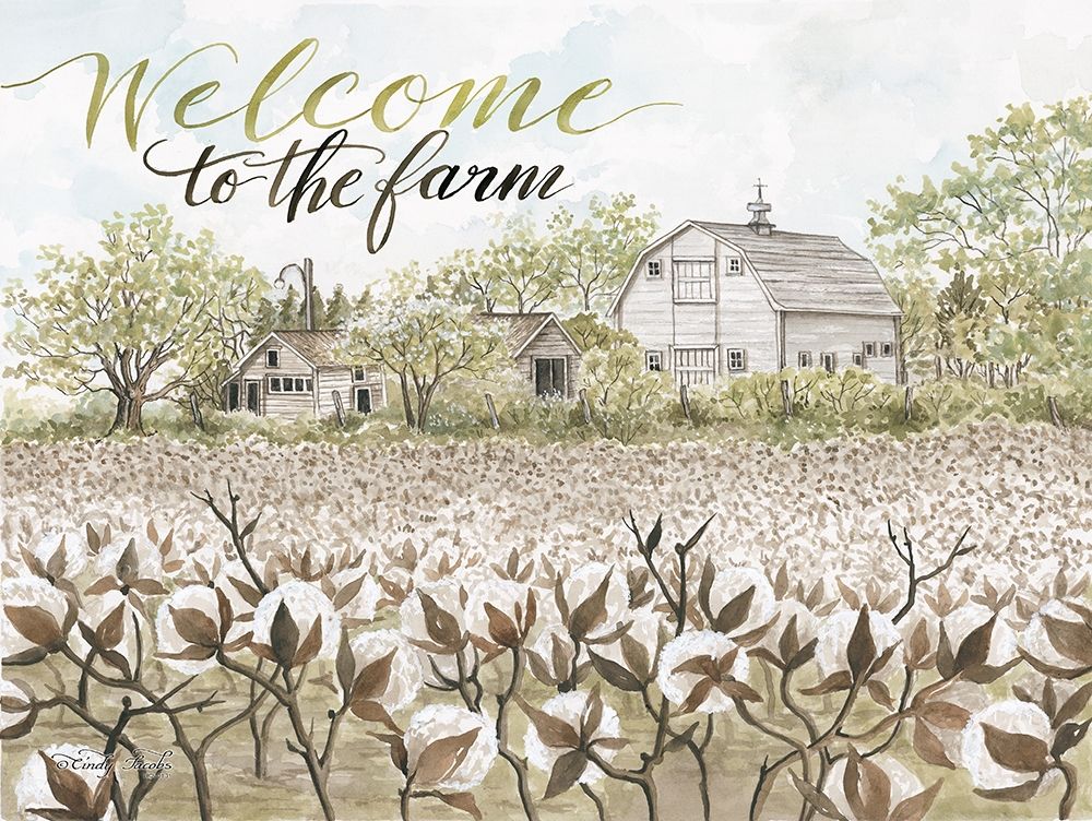 Welcome to the Farm art print by Cindy Jacobs for $57.95 CAD