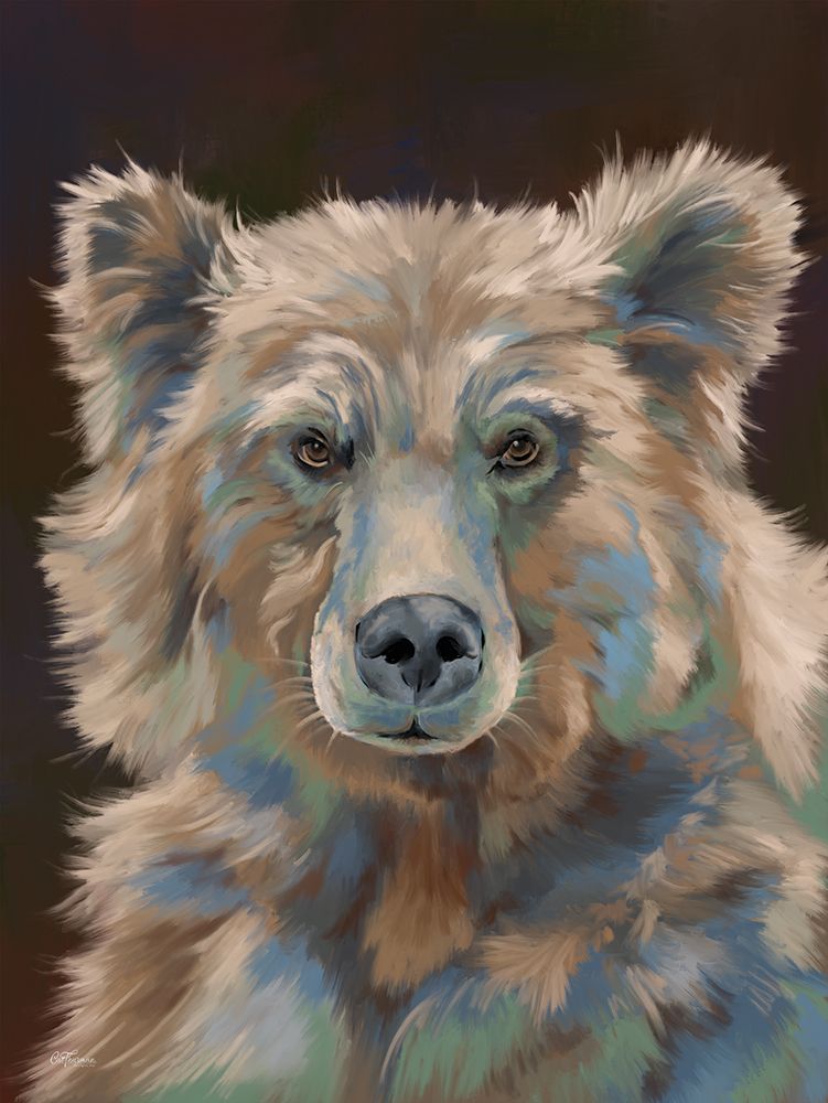 Bushy Bear art print by Cat Thurman Designs for $57.95 CAD