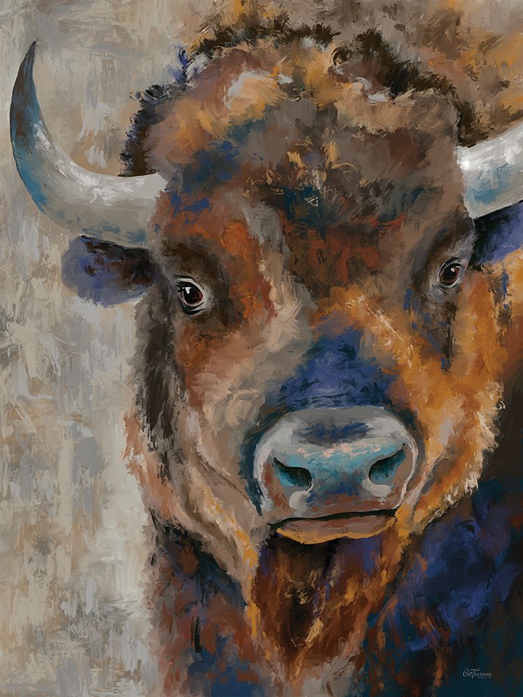 Wild Bison art print by Cat Thurman Designs for $57.95 CAD