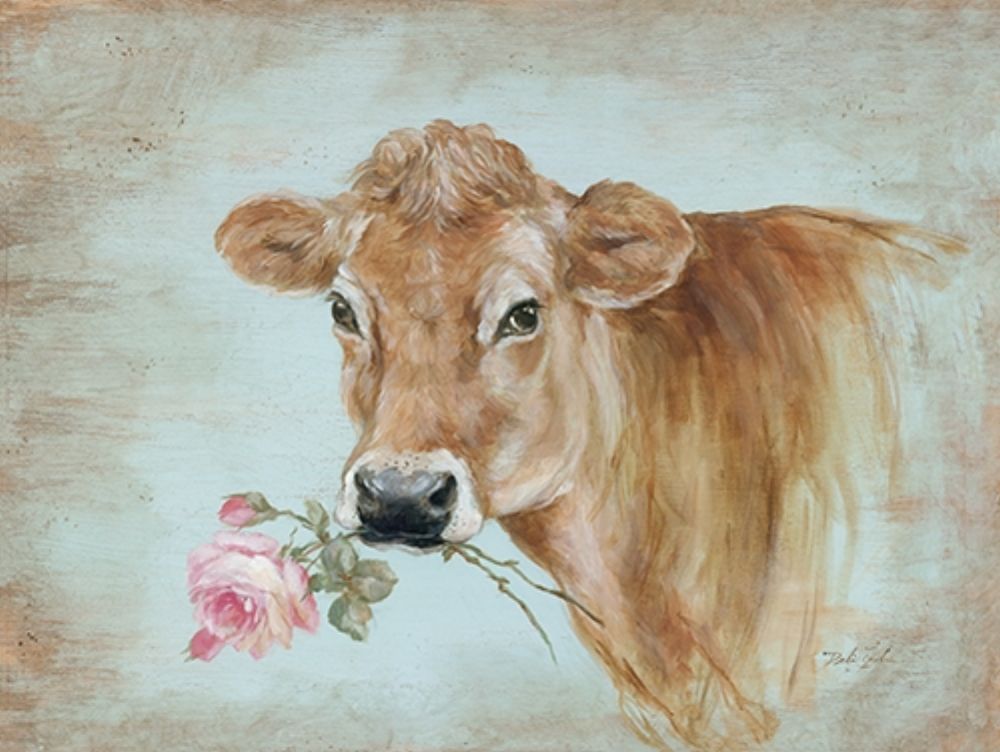 Miss Moo art print by Debi Coules for $57.95 CAD