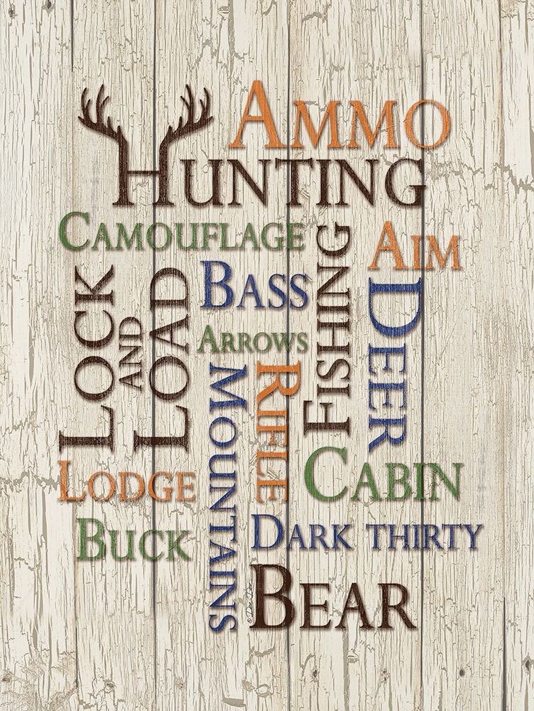 Hunting Words art print by Dee Dee for $57.95 CAD
