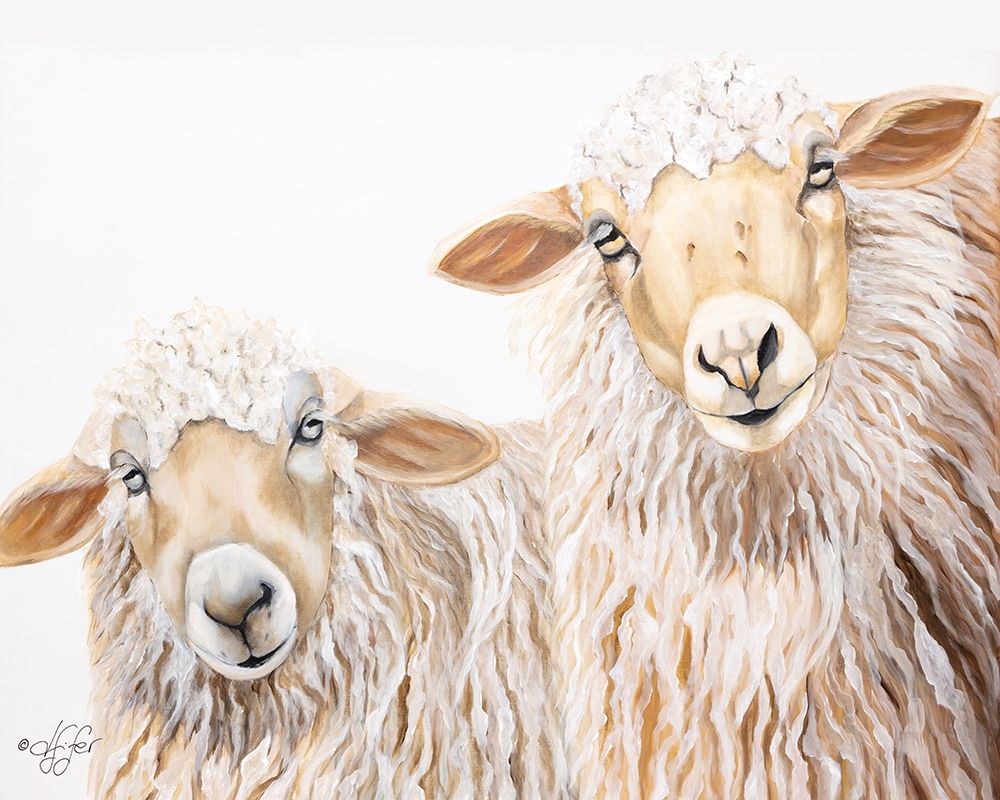 Ba Ba White Sheep art print by Diane Fifer for $57.95 CAD