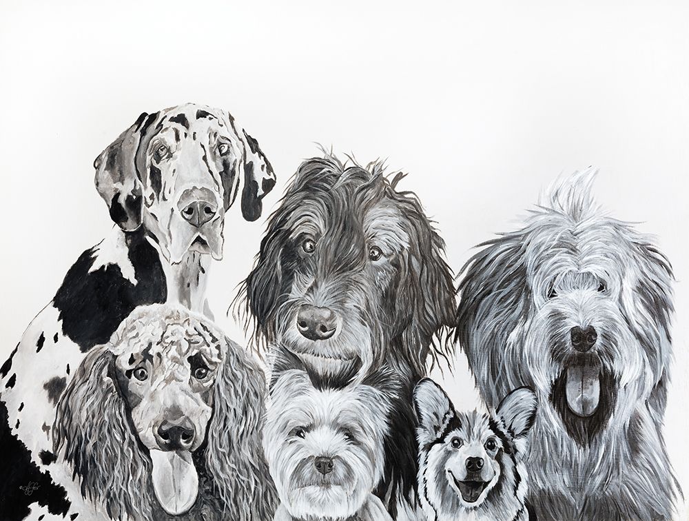 Lots of Dogs art print by Diane Fifer for $57.95 CAD