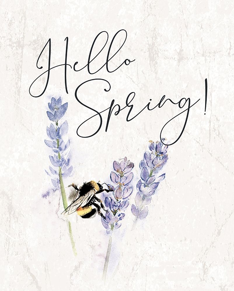 Hello Spring Bee art print by Dogwood Portfolio for $57.95 CAD