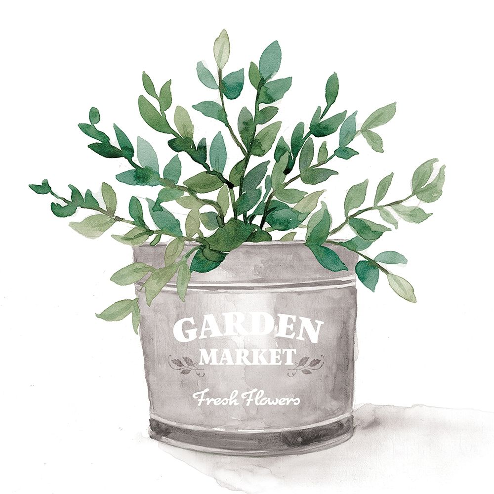 Garden Market Bucket art print by Dogwood Portfolio for $57.95 CAD
