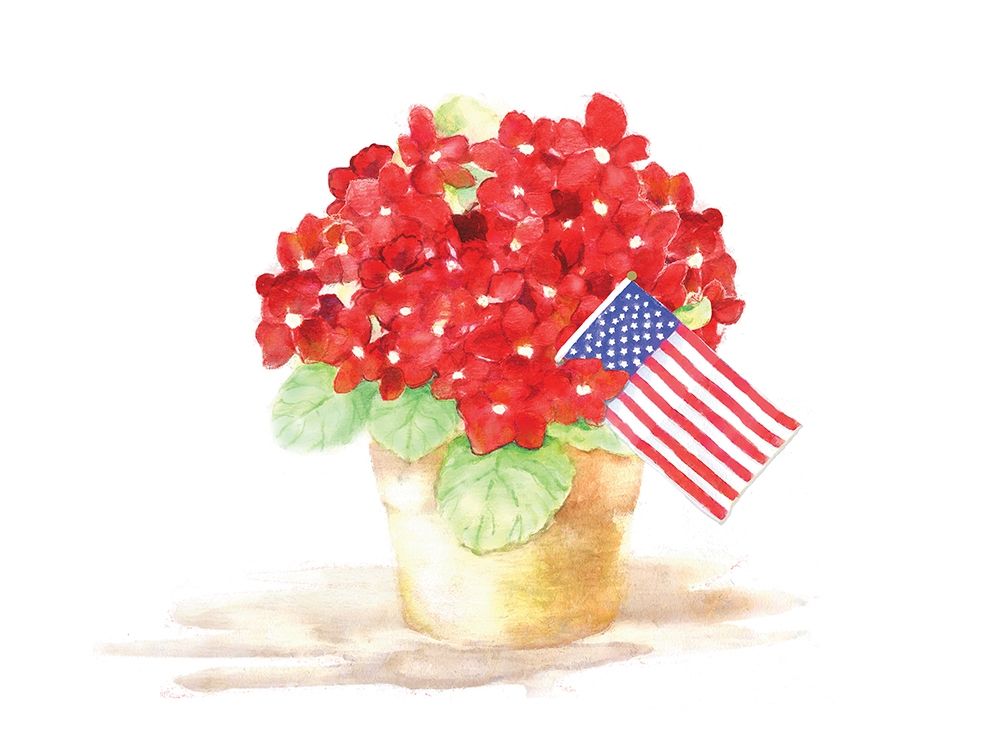 Patriotic Flowers art print by Dogwood Portfolio for $57.95 CAD